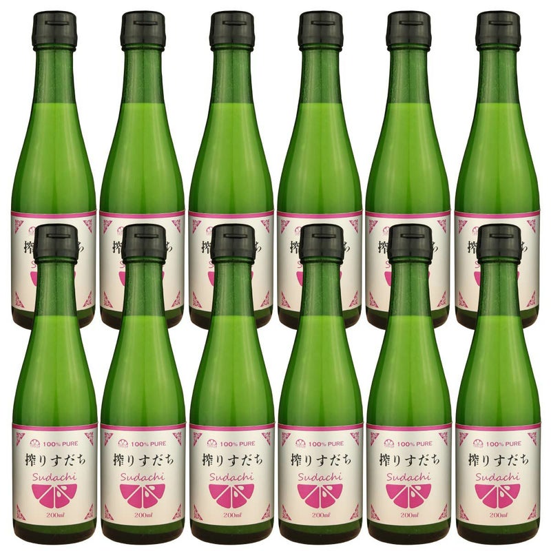  搾りすだち（200ml）12本 無添加,搾り柑橘果汁100%,焼酎,ウイスキー,割材,オリジナルサワー,オリジナルぽん酢,ビタミンC,クエン酸,業務用,国産柑橘