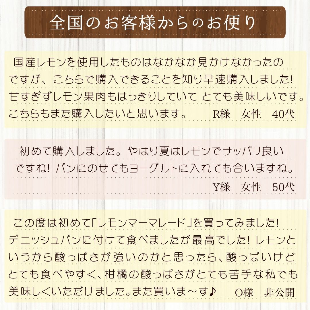 レモンマーマレード2025(160g)6本
