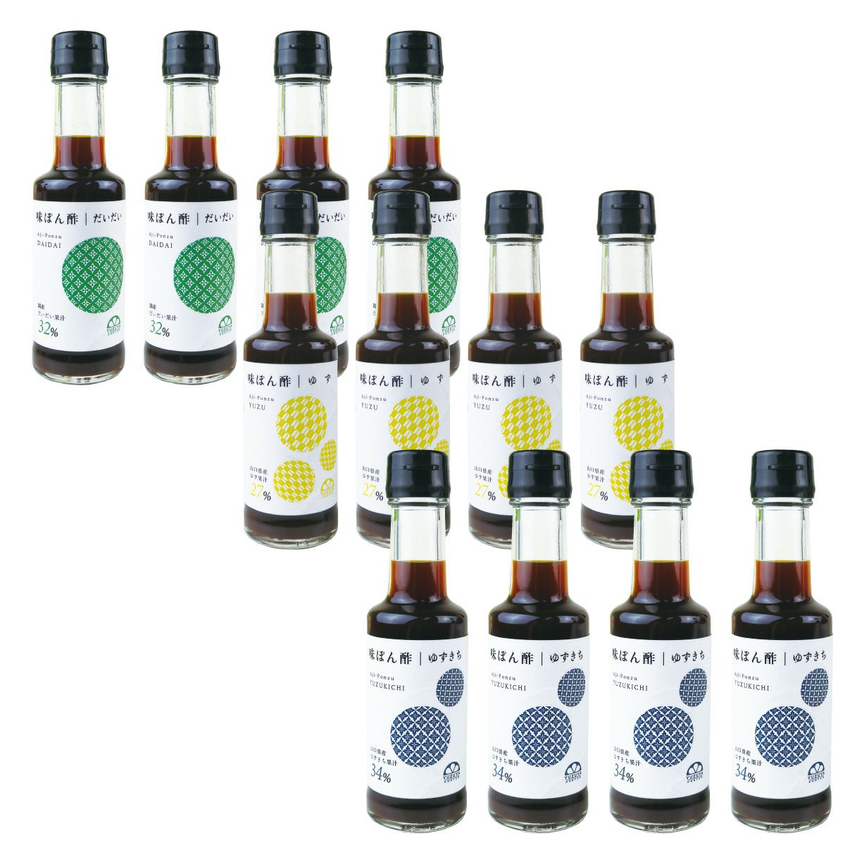 だちぽん 味ぽん酢アソート12本セット[14609] | 柚子屋本店ONLINE STORE