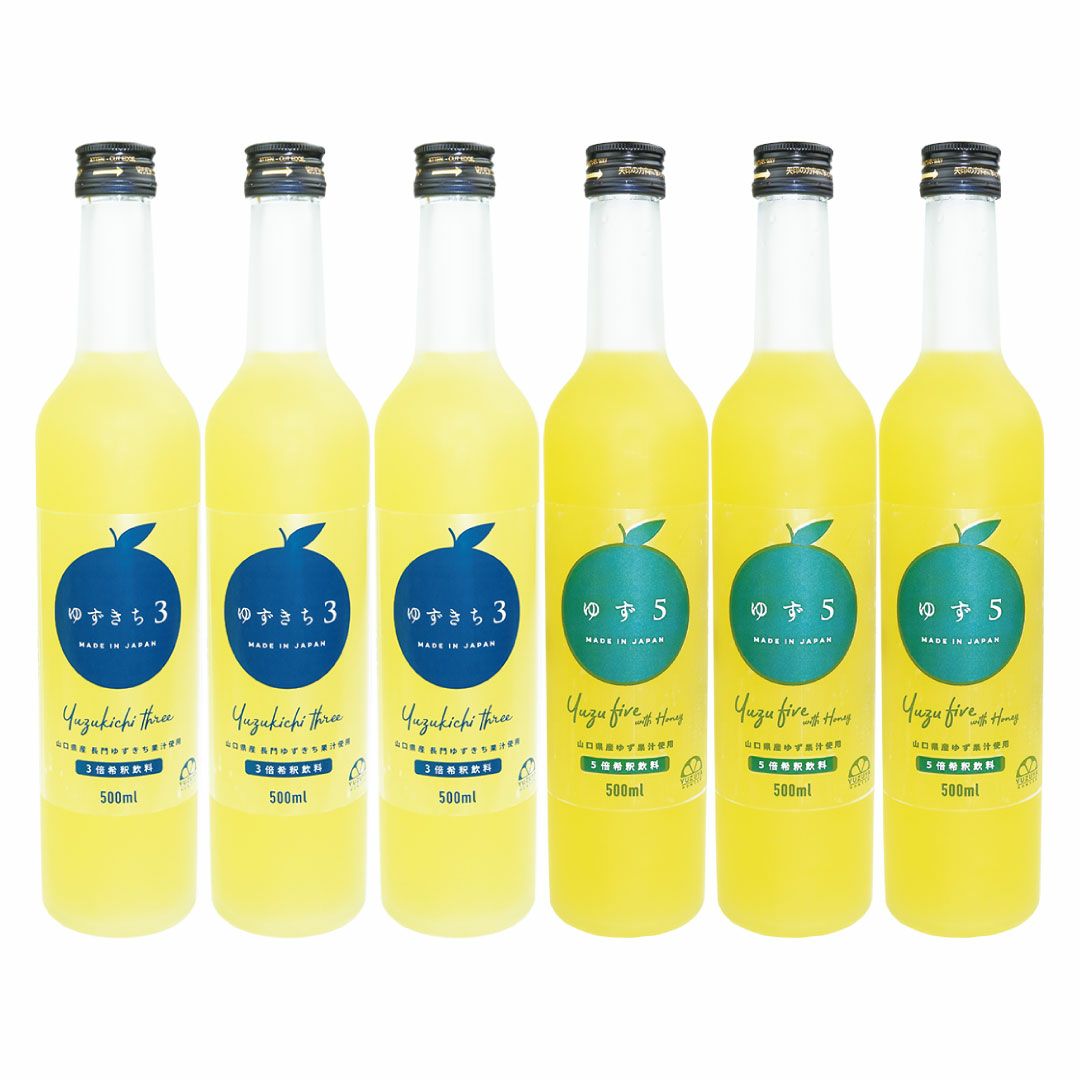 柚子＆ゆずきち6本ジュースセット(500ml×6本)[4785] | 柚子屋本店
