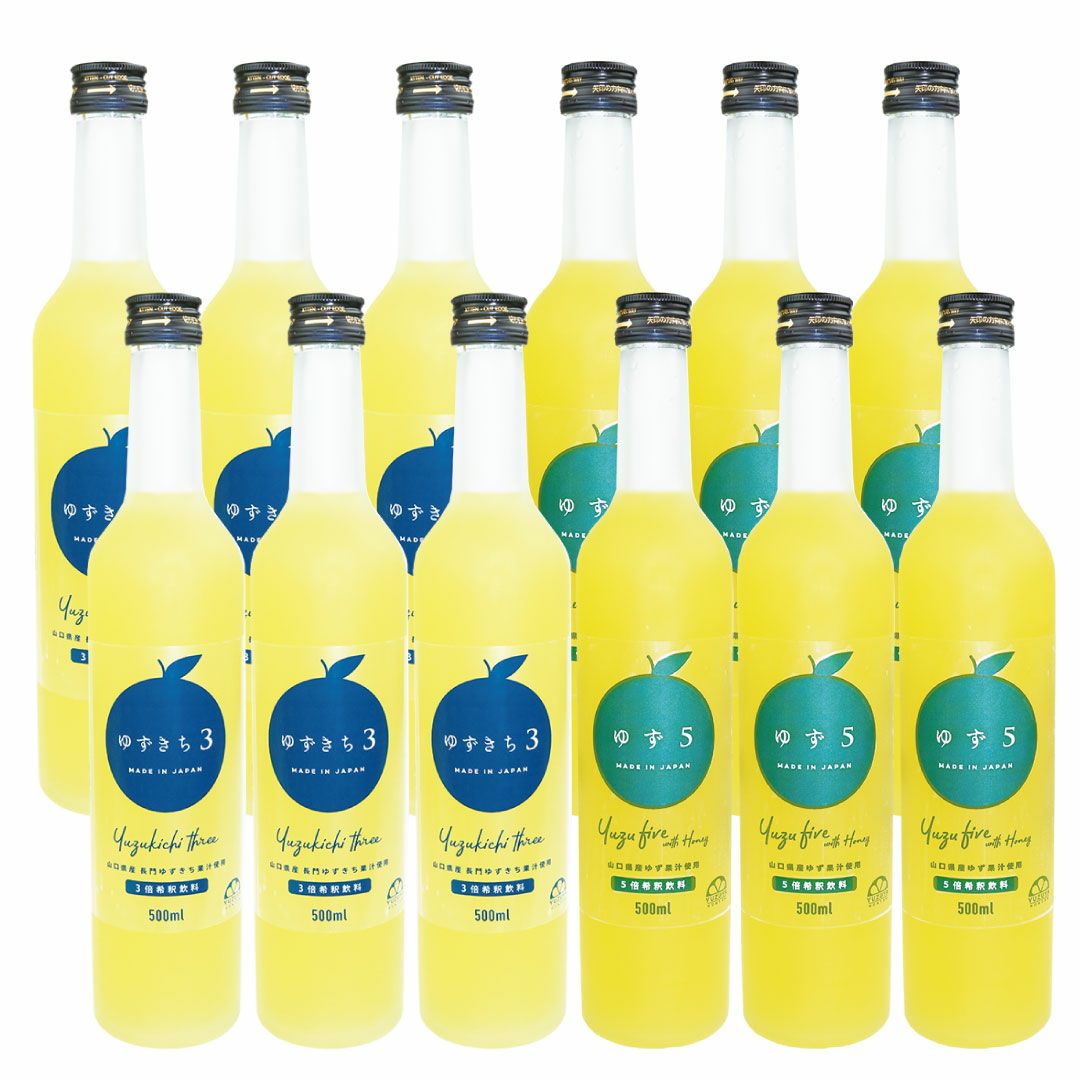 柚子＆ゆずきち12本ジュースセット(500ml×6本)[4808]